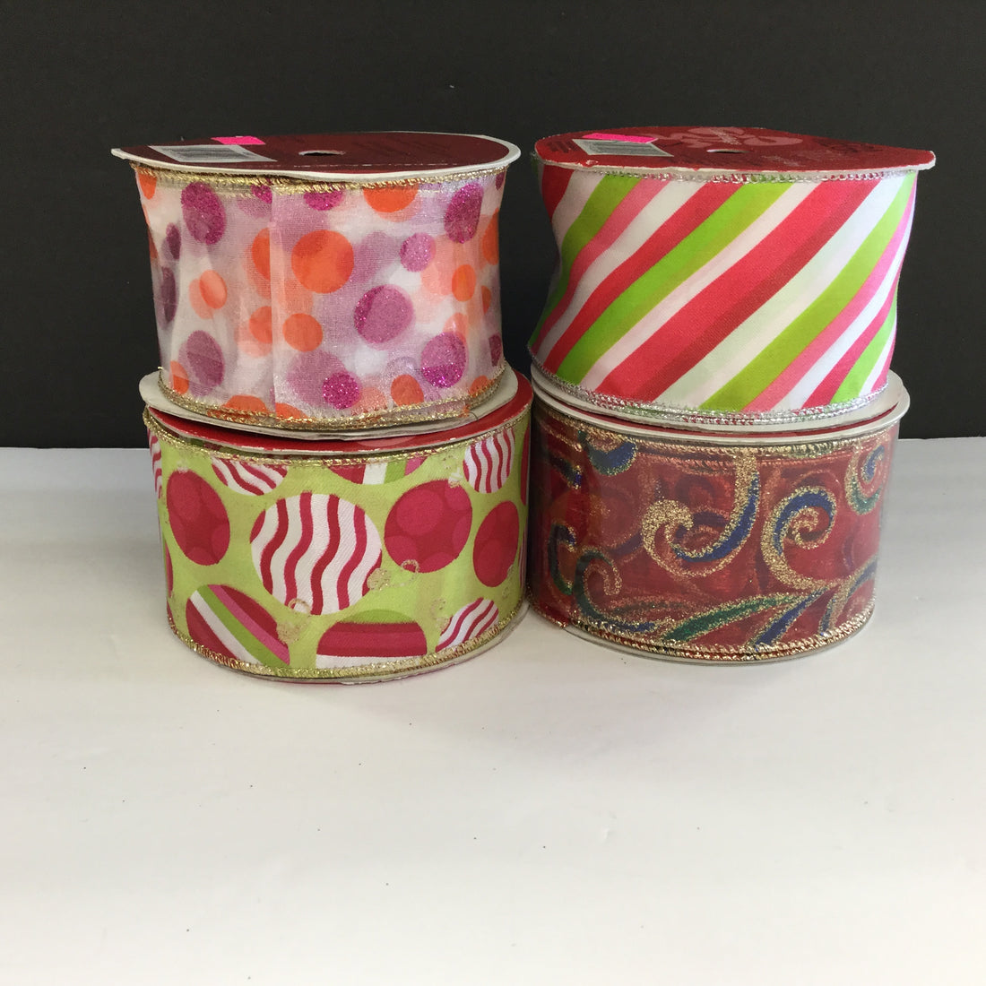 Holiday Bow-Tique CHRISTMAS Wire Edge Ribbon 30ft Scrapbooksrus