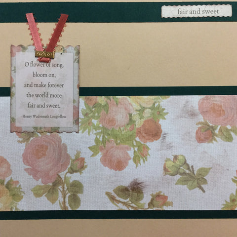 Premade Pages $2.00 FAIR AND SWEET 8” x 8" Scrapbook Pages Scrapbooksrus 