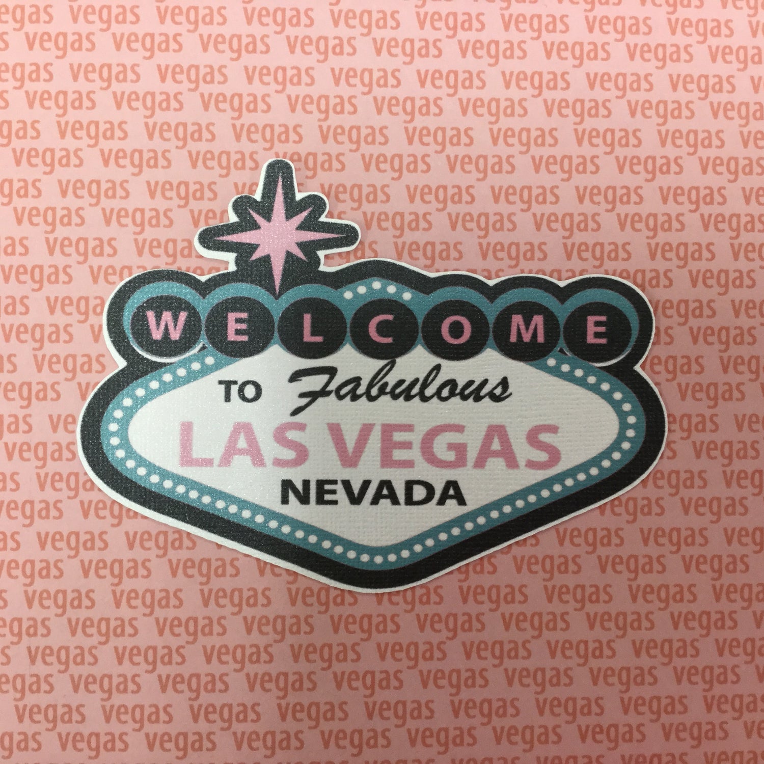 WELCOME TO LAS VEGAS Custom Scrapbook Die Cut