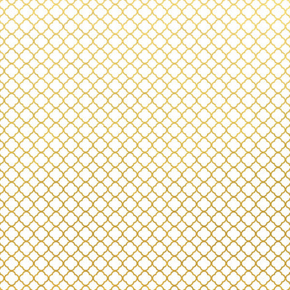 FAUX FOIL QUARTREFOIL 12&quot;X12&quot; Scrapbook Customs Paper Scrapbooksrus 