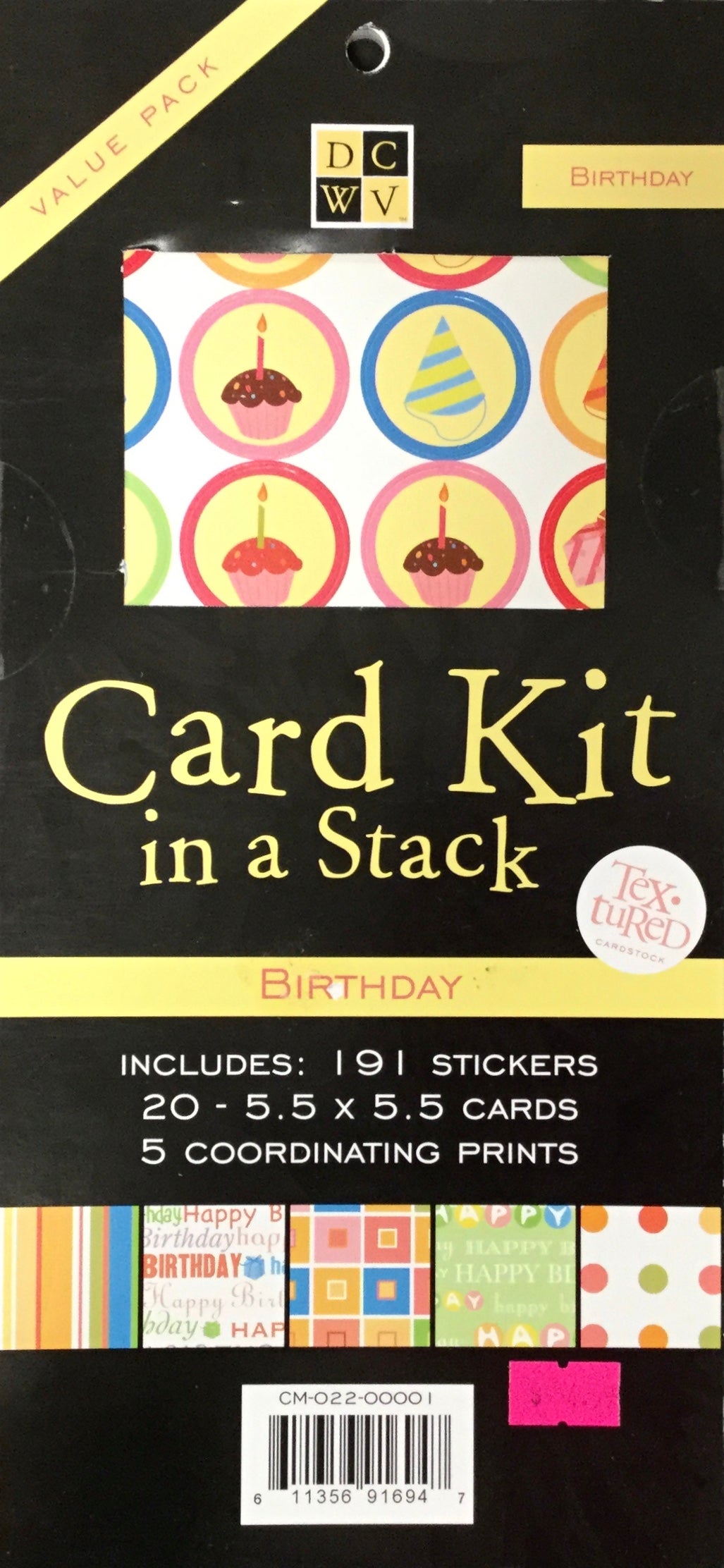 DCWV Cardstock Stack BIRTHDAY Paper Pad Scrapbooksrus 