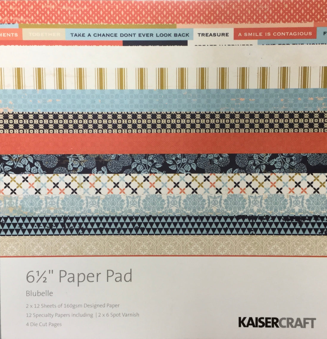 Kaisercraft 6.5&quot; BLUBELLE Paper Pad for Cards &amp; Minis Scrapbooksrus 