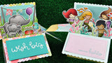 Lawn Fawn SCALLOPED BOX CARD POP-UP Custom Craft Die 14 pc