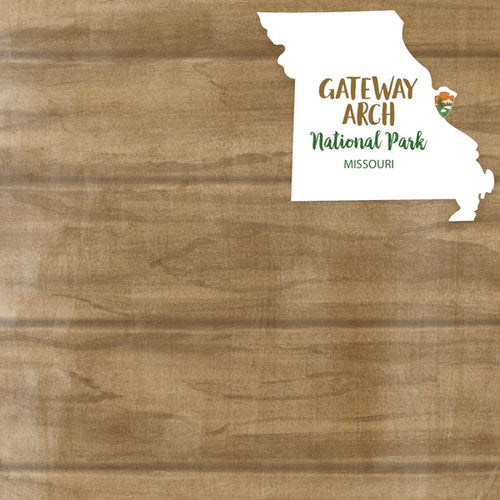 GATEWAY ARCH National Park Watercolor 12"X12" Paper Scrapbooksrus