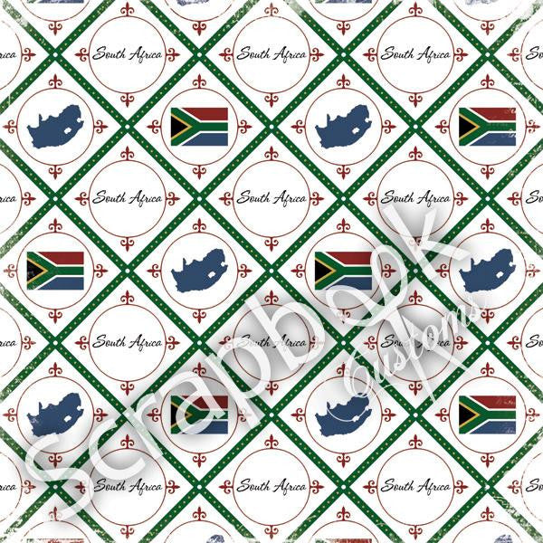 Discover South Africa Travel 12&quot;x12&quot; Scrapbook Papers - Scrapbooksrus