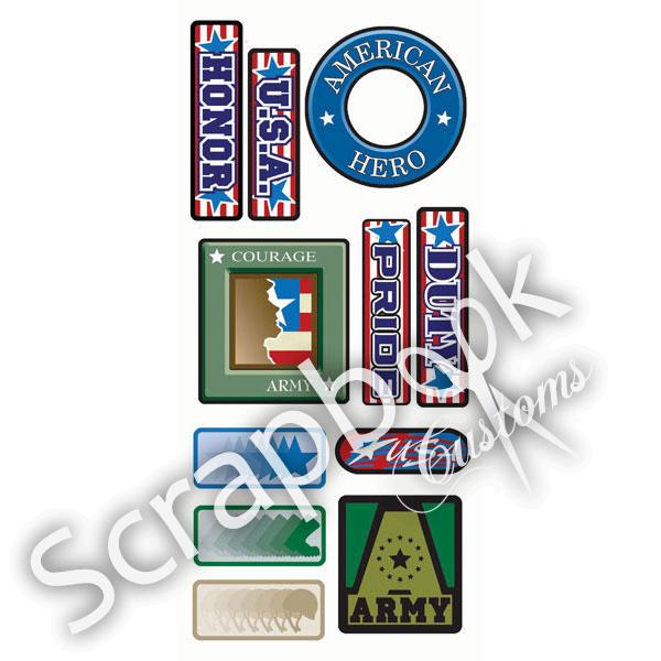 Scrapbook Customs ARMY Sticker Scrapbooksrus Las Vegas