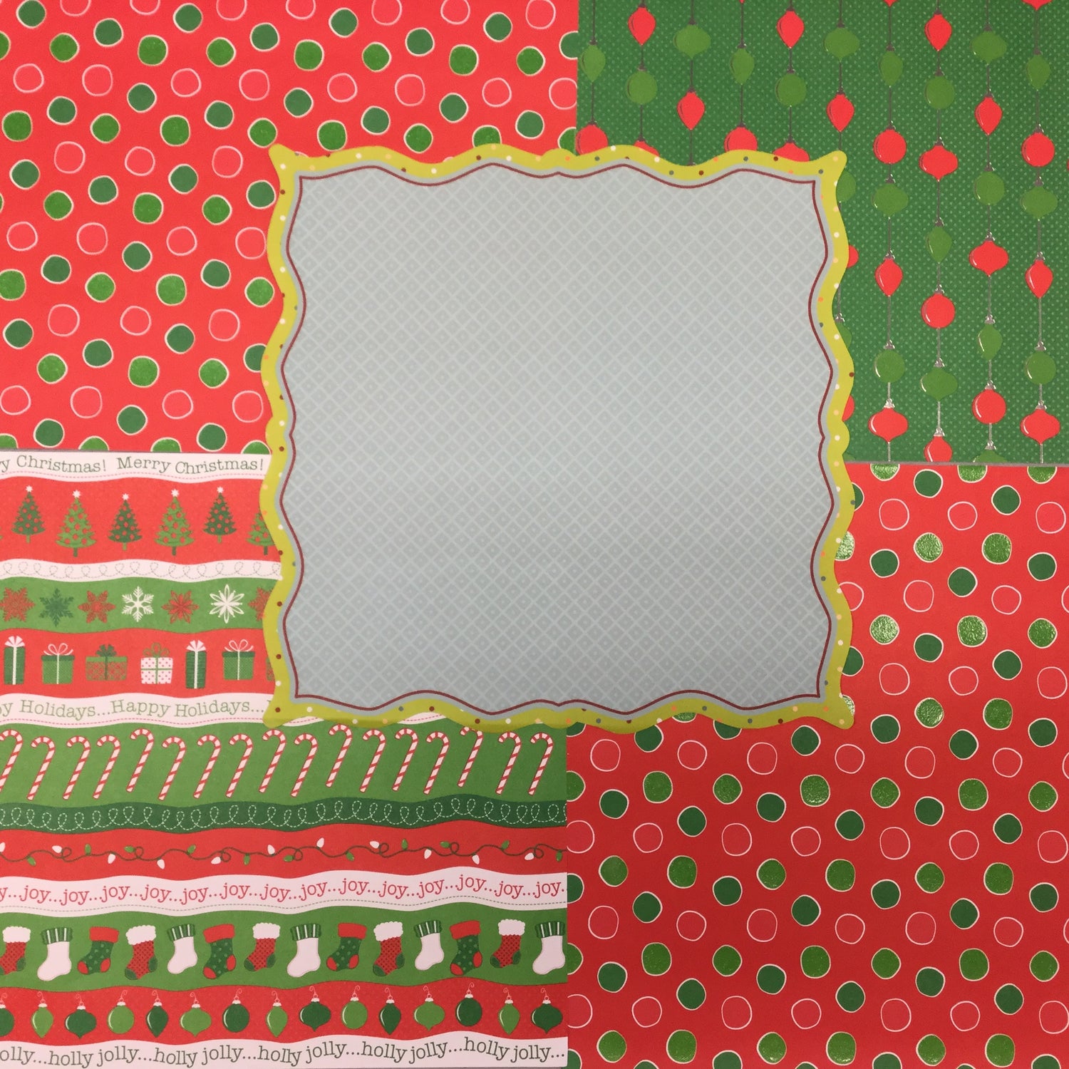 Sale CHRISTMAS Themed Lot 6pc Scrapbook Pack