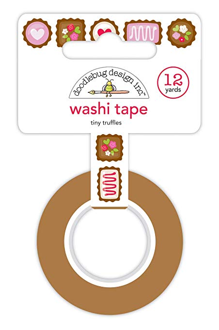 Doodlebug TINY TRUFFLES Washi Tape 15mm 12 yards Scrapbooksrus 