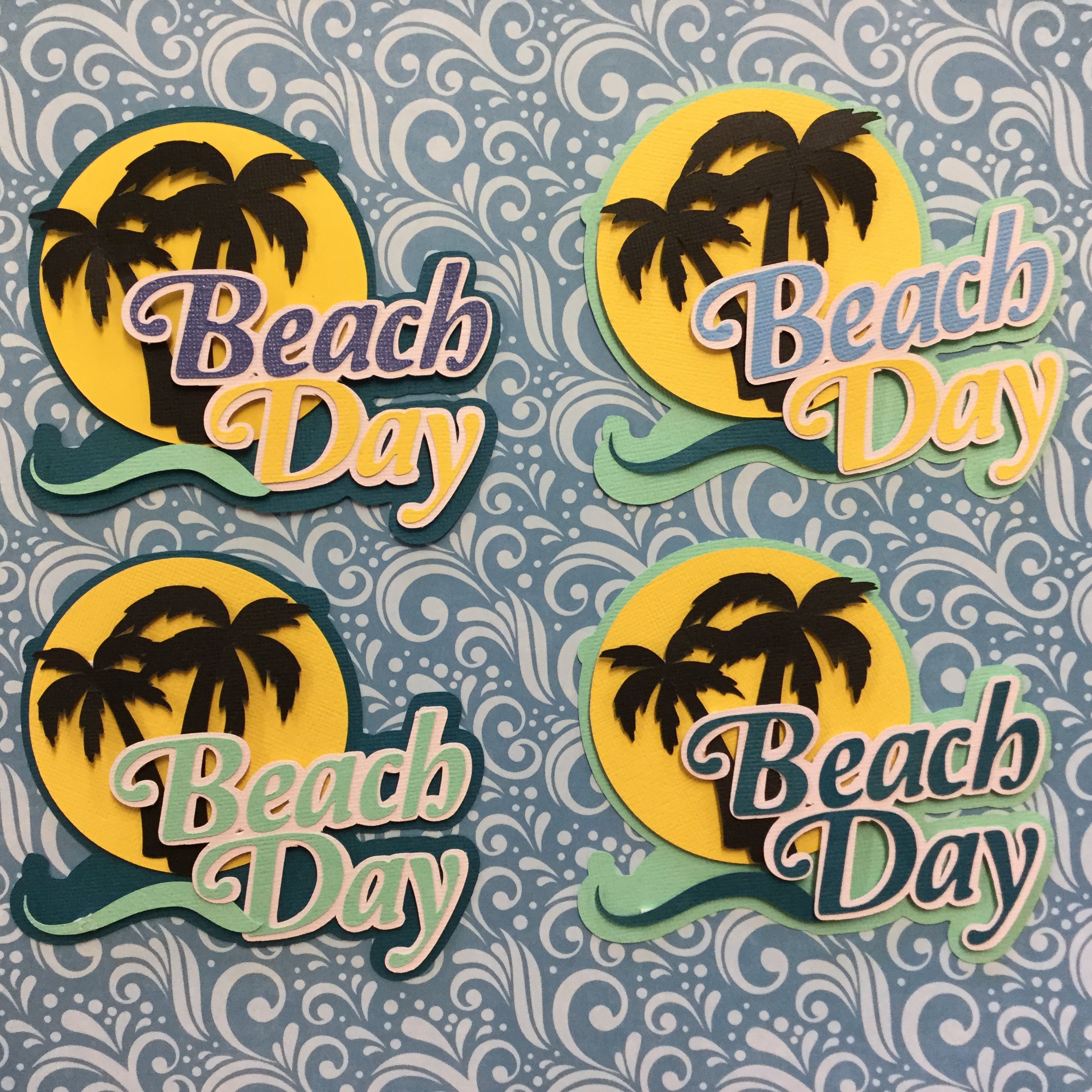 BEACH DAY Custom Scrapbook Die Cuts Scrapbooksrus 