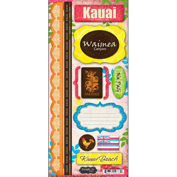 Page Kit Scrapbook KAUAI HAWAII KIT 10 pc. Scrapbooksrus 