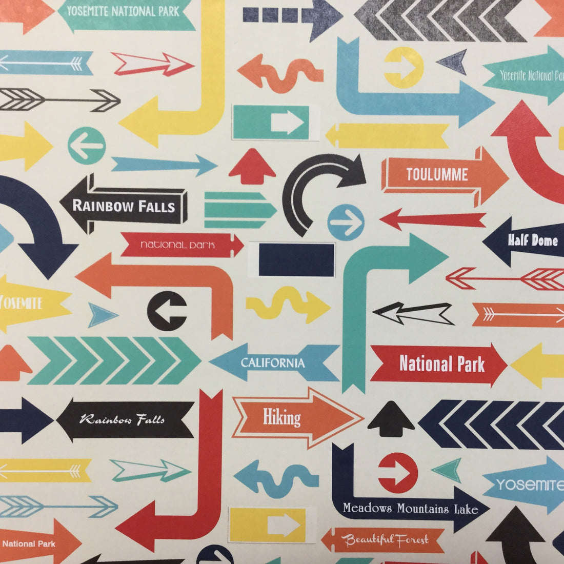 YOSEMITE California Memories 12"X12" Scrapbook Paper Scrapbooksrus