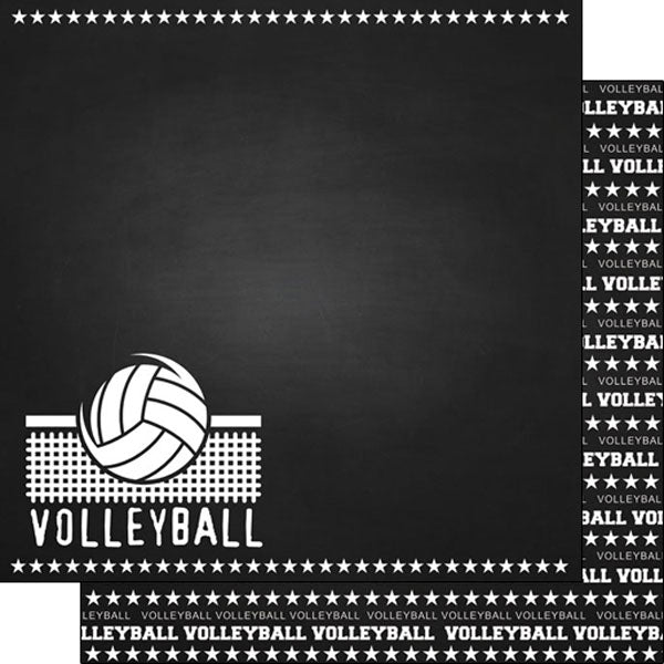 VOLLEYBALL LOVE Papers & Sticker Kit 5pc Scrapbooksrus