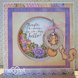 Heartfelt Creations FURRY-TAILED FROLIC Cling Stamp and Die Set Scrapbooksrus 