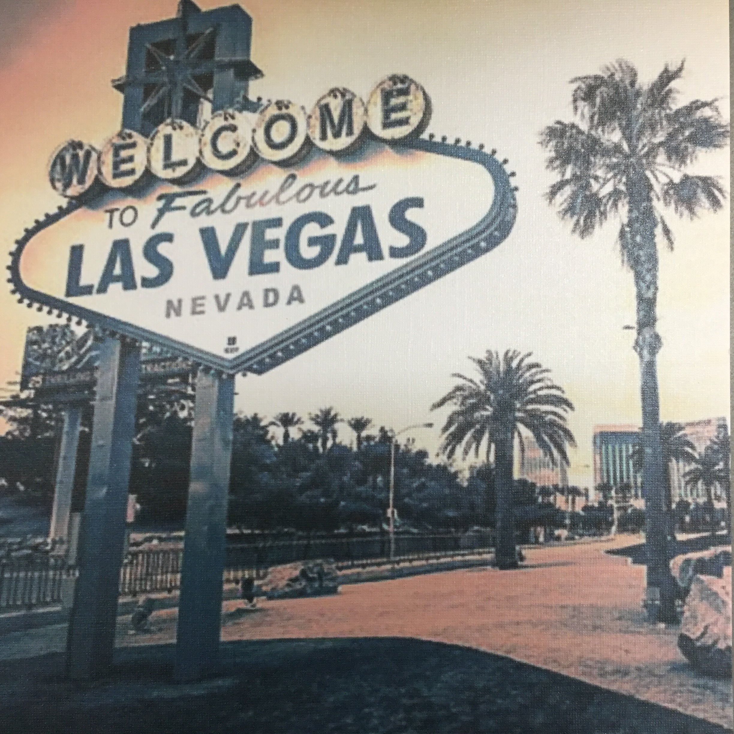 WELCOME TO LAS VEGAS SIGN 12X12 Scrapbook Paper Scrapbooksrus 