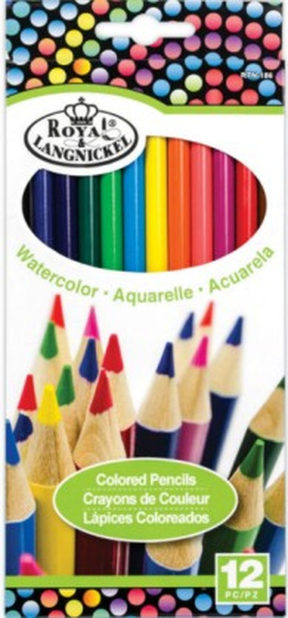 Royal &amp; Langnickel COLORED PENCILS 4&quot;X10&quot; 12pc Scrapbooksrus 