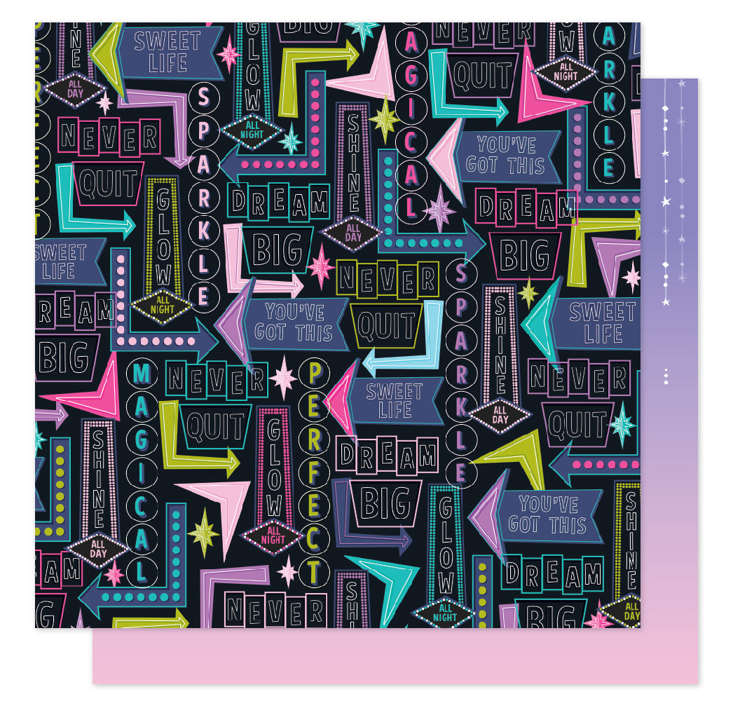 Shimelle Sparkle City SHINE ALL DAY 12"X12" Paper Scrapbooksrus