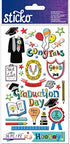 Ek Success GRADUATION Sticko Classic Stickers 36pc Scrapbooksrus 