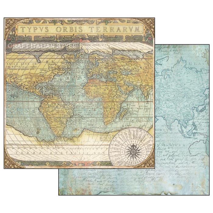 Stamperia AROUND THE WORLD 12&quot;X12&quot; Travel Paper Pad