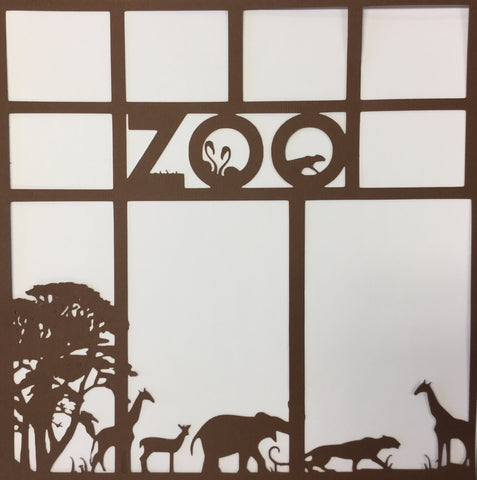 Page Frame ZOO 12"x12" Scrapbook Overlay