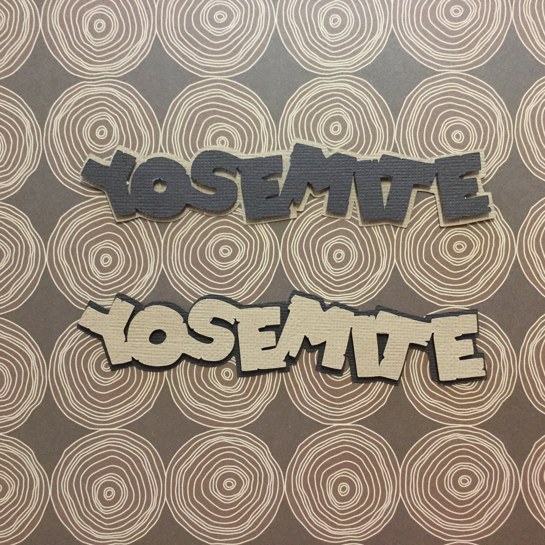 YOSEMITE Name National Park Scrapbook Die Cuts Scrapbooksrus