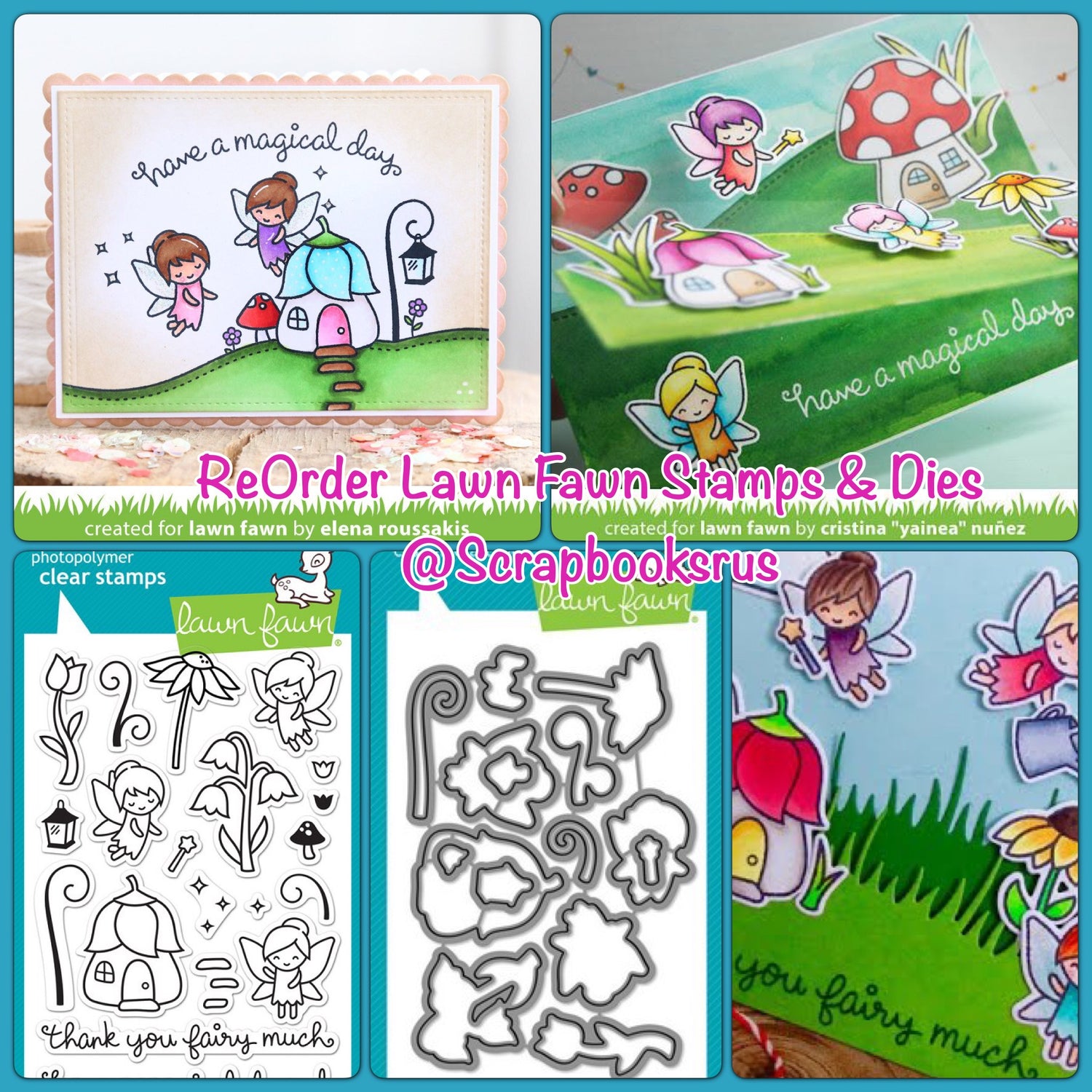 Lawn Fawn Fairy Friends Stamp @Scrapbooksrus Las Vegas