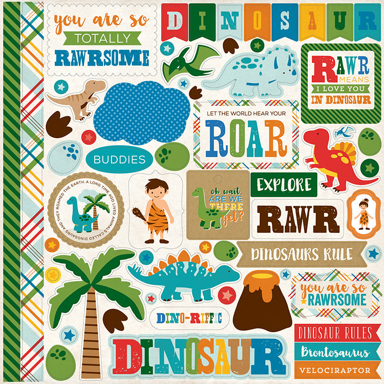 Echo Park DINO FRIENDS Scrapbook Kit