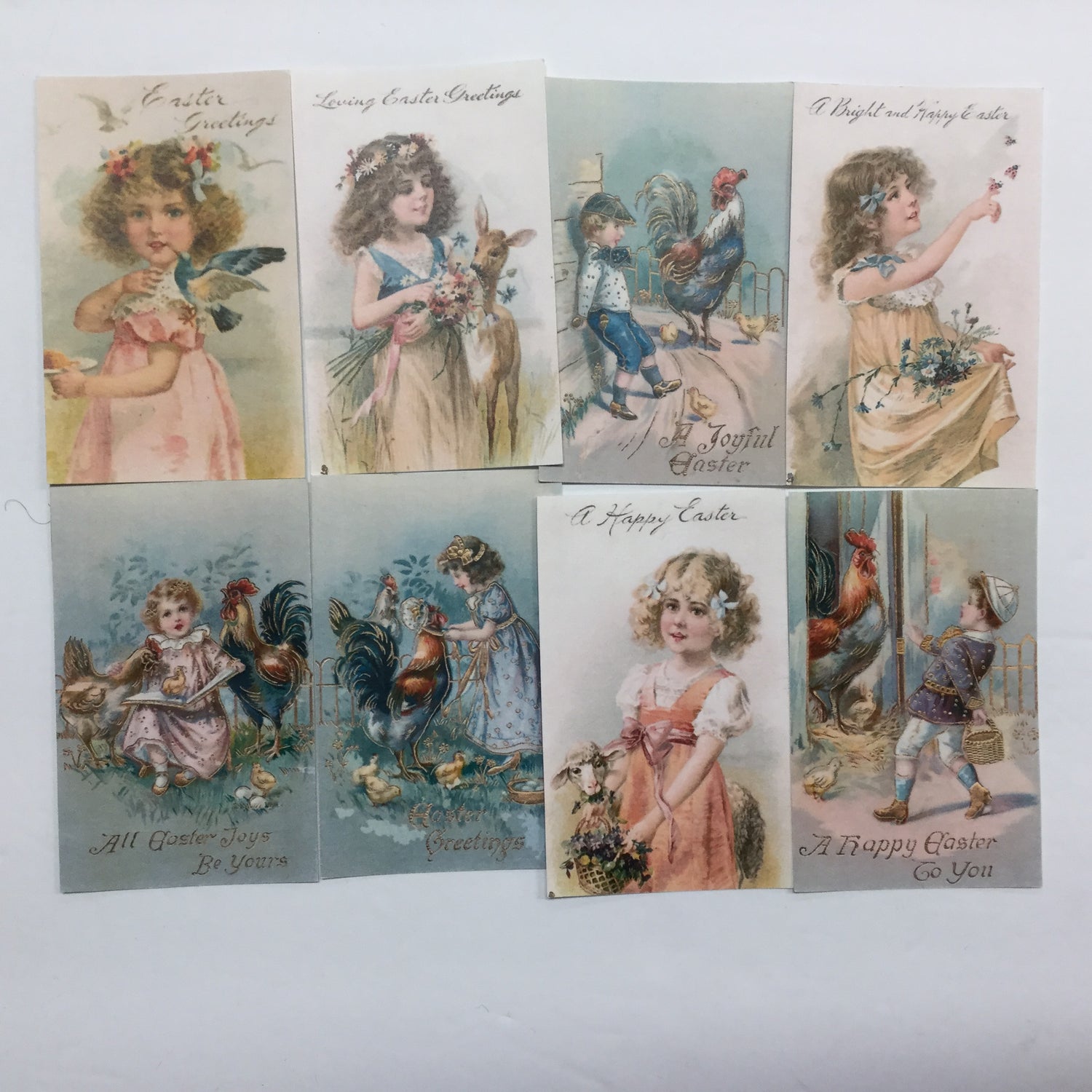 Tags &amp; Ephemera 8pc VINTAGE EASTER TAGS Scrapbooksrus 