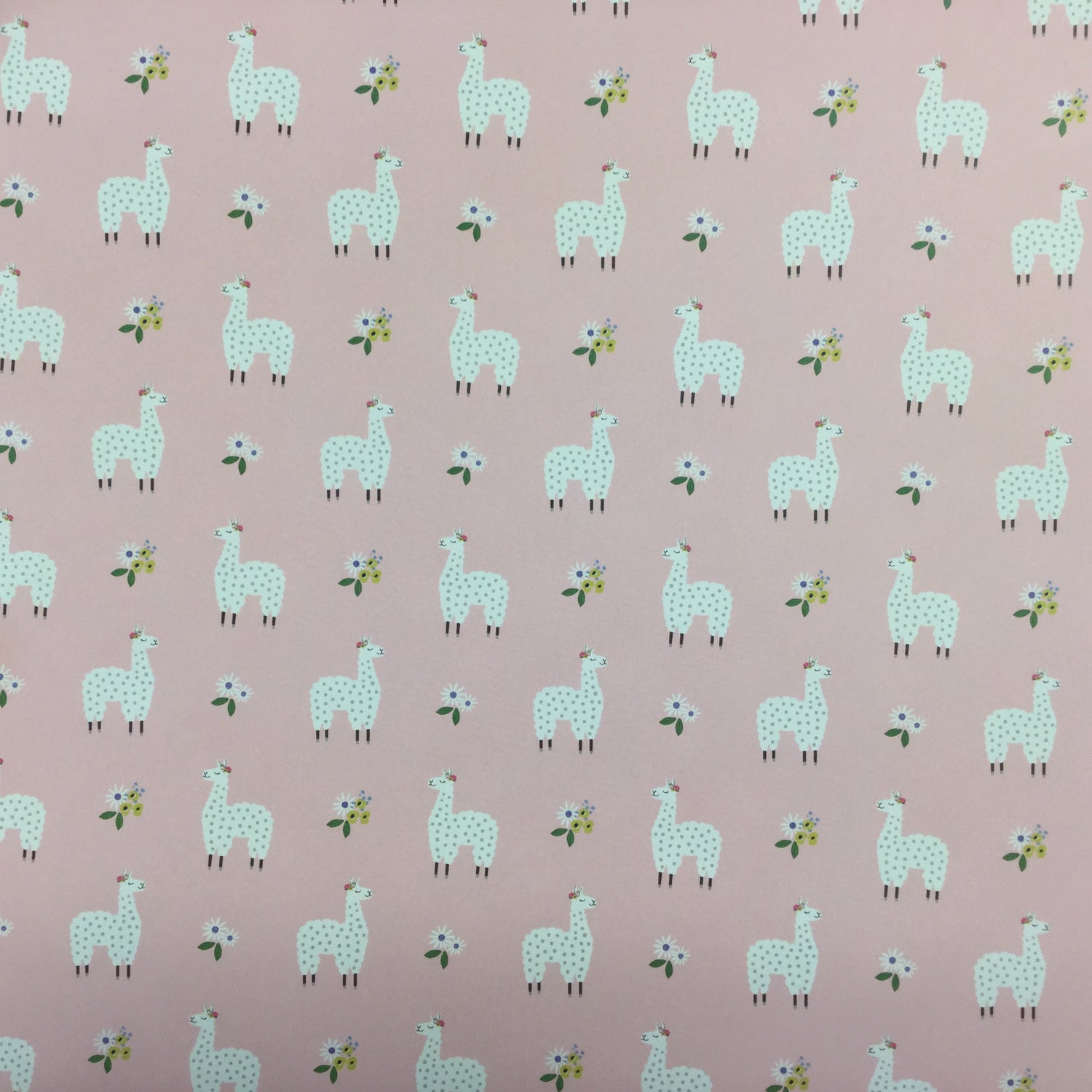 Jen Hadfield My Bright Life LOVELY LLAMAS 12&quot;X12&quot; Scrapbook Paper Scrapbooksrus 