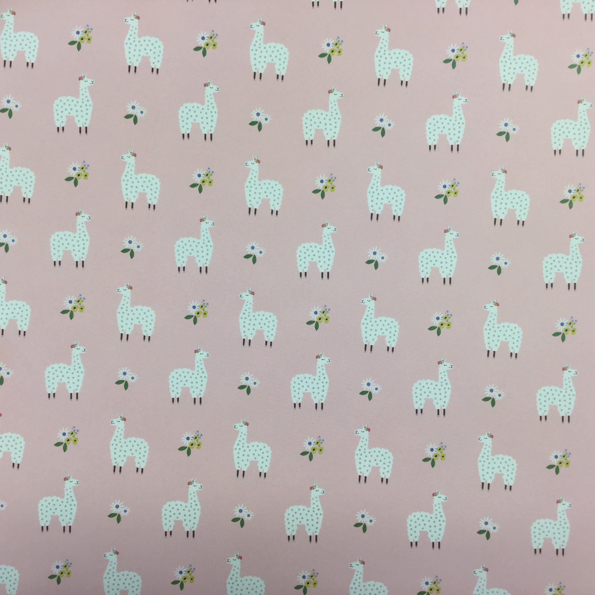 Jen Hadfield My Bright Life LOVELY LLAMAS 12&quot;X12&quot; Scrapbook Paper Scrapbooksrus 