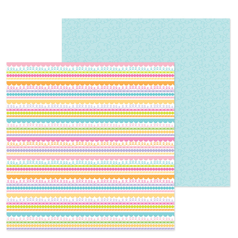 Doodlebug Simply Spring BLUE SKIES 12&quot;X12&quot; Cardstock Paper Scrapbooksrus 