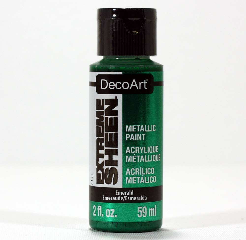 DecoArt Extreme Sheen EMERALD Metallic Acrylic Paint Scrapbooksrus 