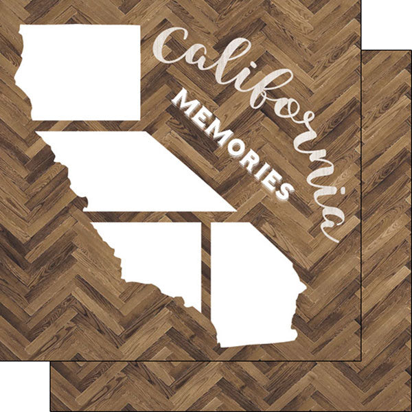 CALIFORNIA MEMORIES 12&quot;x12&quot; Photo Overlay Scrapbooksrus 