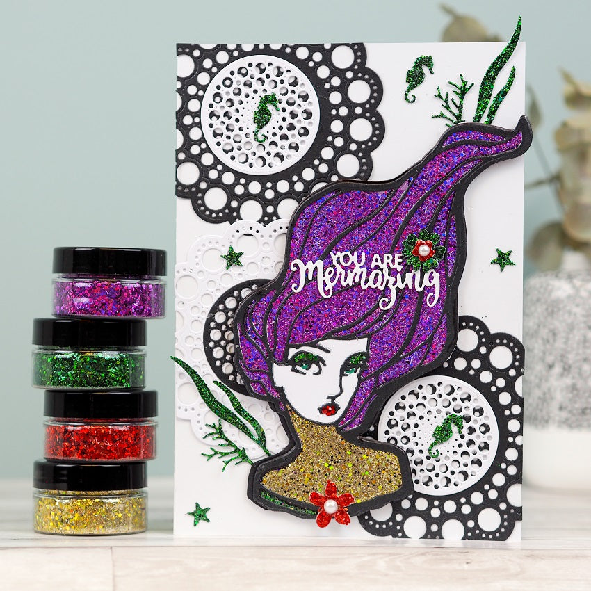 Cosmic Shimmer RUBY SLIPPERS Holographic Glitterbitz 25ml Scrapbooksrus