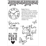KaiserCraft P.S. I LOVE YOU Clear Acrylic Stamps 8pc
