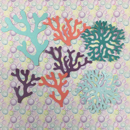 CORAL Scrapbook Die Cuts