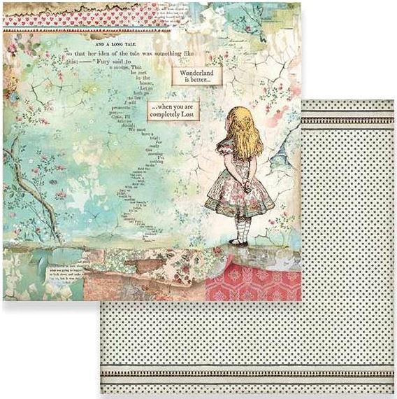 Stamperia ALICE 12&quot;X12&quot; Paper Pad Scrapbooksrus 