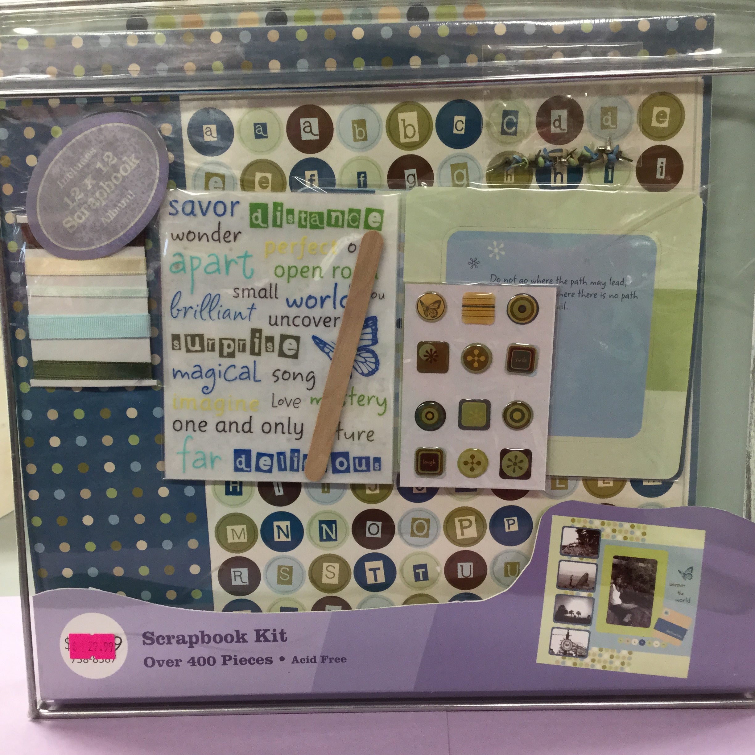 Destinations UNCOVER THE WORLD 12x12” Scrapbook Kit Scrapbooksrus 