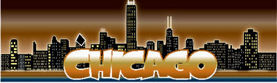 CHICAGO Title Travel Colored DieCut 1pc 2”X8” IL