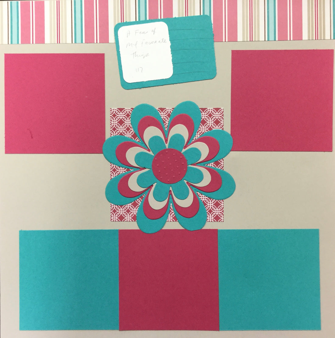 Premade Pages A FEW OF MY FAVORITE THINGS 12"X12" (2) Scrapbook Pages Scrapbooksrus