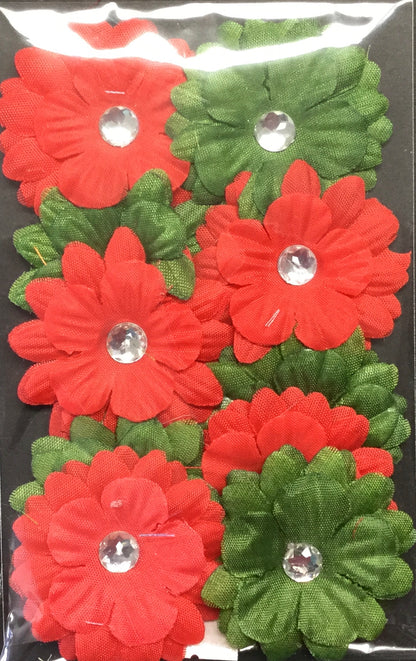 Four LAYERED FLOWERS Set of 10