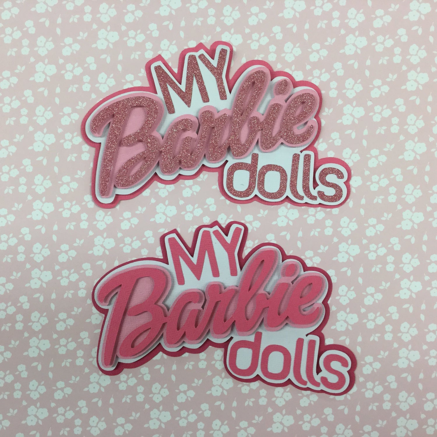 MY BARBIE DOLLS Custom Die Cut Scrapbooksrus 