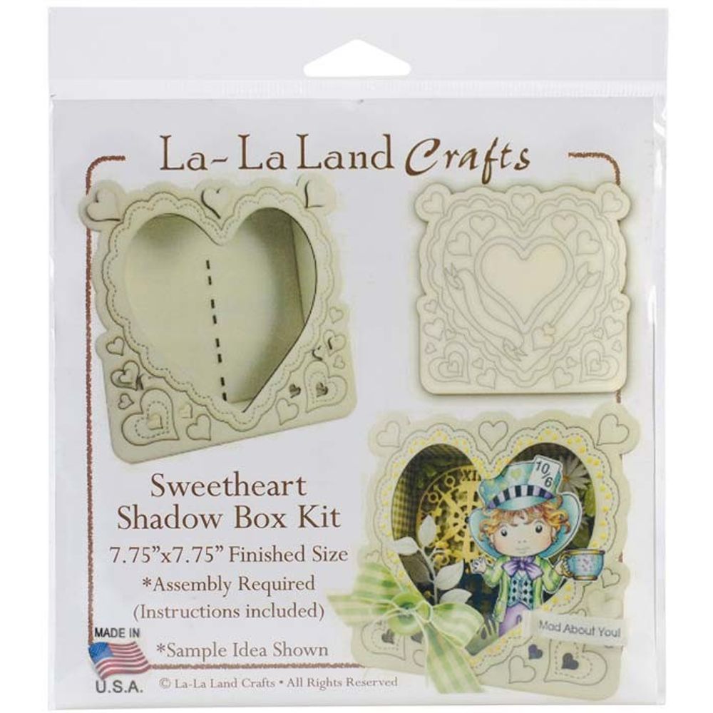 La-La Land Crafts SWEETHEART Shadow Box Kit Scrapbooksrus 