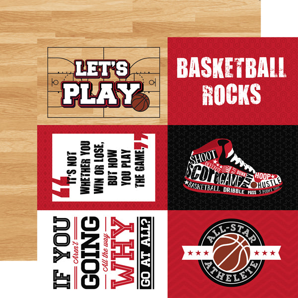 Echo Park  12&quot;x12&quot; BASKETBALL 13pc COLLECTION KIT Scrapbooksrus 