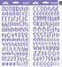 Doodlebug Abigail LILAC Alphabet Stickers Scrapbooksrus 