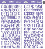 Doodlebug Abigail LILAC Alphabet Stickers Scrapbooksrus 