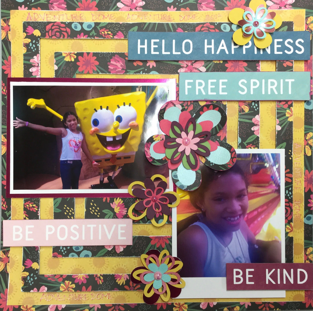 Dear Lizzy FREE SPIRIT NEW DAY Single Layout Page Kit Scrapbooksrus 