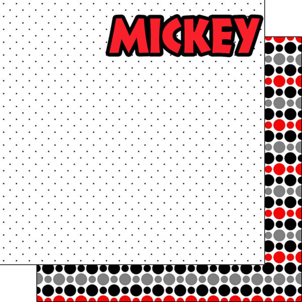 MAGICAL MOUSE BOY LEFT DS 12"X12" Scrapbook Paper Scrapbooksrus