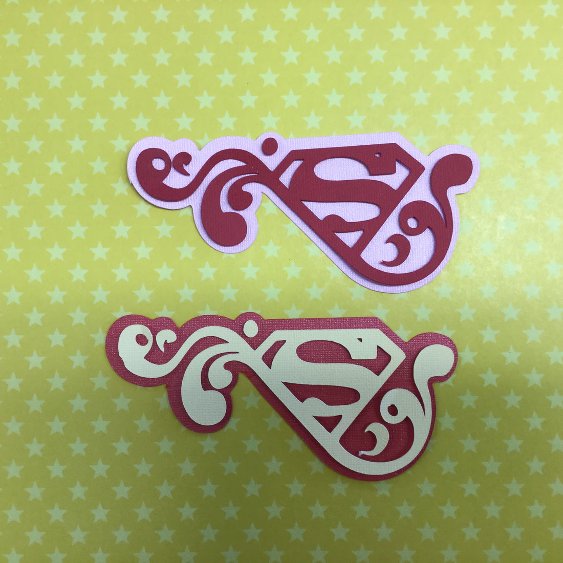 SUPERGIRL FLOURISH Superhero Custom Scrapbook Die Cuts Scrapbooksrus