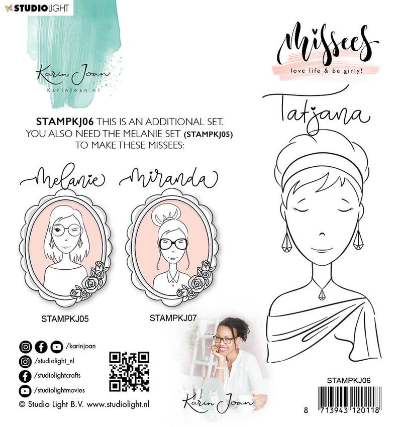 Studio Light Misees TATIANA Clear Acrylic Stamp Set 14pc Scrapbooksrus