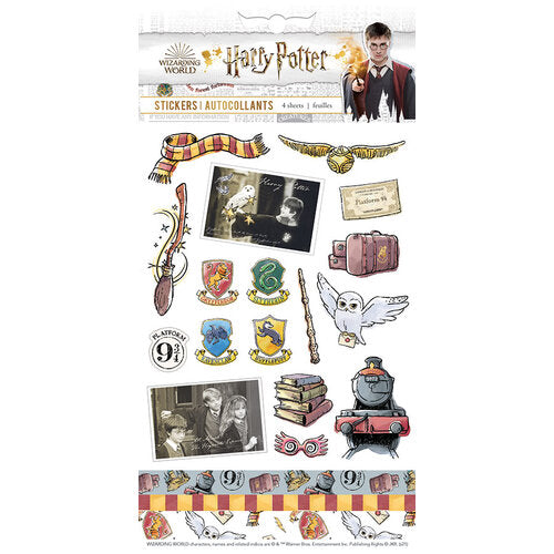 Paper House Wizarding World HARRY POTTER Stickers 4 Sheets Scrapbooksrus